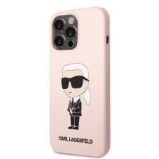 Karl Lagerfeld Apple iPhone 13 Pro Max KARL LAGERFELD KLHCP13XSNIKBCP Liquid Hátlap - Rózsaszín tok és táska