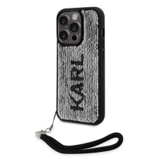 Karl Lagerfeld Apple iPhone 13 Pro tok ezüst (KLHCP13LPSQRKS) (KLHCP13LPSQRKS) tok és táska