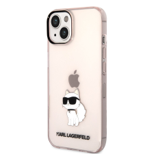 Karl Lagerfeld Apple iPhone 14 KARL LAGERFELD KLHCP14SHNCHTCP TPU Hátlap - Rózsaszín tok és táska