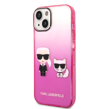 Karl Lagerfeld Apple iPhone 14 KARL LAGERFELD KLHCP14STGKCP TPU Hátlap - Rózsaszín tok és táska