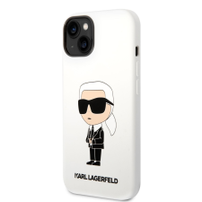 Karl Lagerfeld Apple iPhone 14 Plus KARL LAGERFELD KLHCP14MSNIKBCH Liquid Hátlap - Fehér tok és táska
