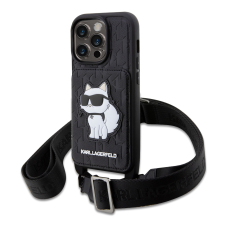 Karl Lagerfeld Apple iPhone 14 Pro KARL LAGERFELD KLHCP14LCSAKHPCK NFT Hátlap - Fekete tok és táska