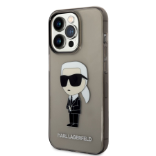 Karl Lagerfeld Apple iPhone 14 Pro KARL LAGERFELD KLHCP14LHNIKTCK TPU Hátlap - Fekete tok és táska