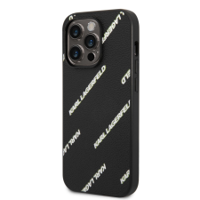 Karl Lagerfeld Apple iPhone 14 Pro KARL LAGERFELD KLHCP14LPGMLKFK Hátlap - Fekete tok és táska