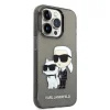 Karl Lagerfeld Apple iPhone 14 Pro Max KARL LAGERFELD KLHCP14XHNKCTGK Glitter Hátlap - Fekete