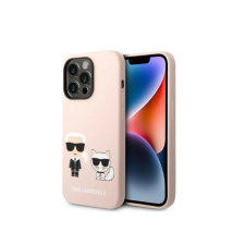 Karl Lagerfeld Apple iPhone 14 Pro Max Magsafe Hátlapvédő tok - Rózsaszín (KLHMP14XSSKCI) tok és táska