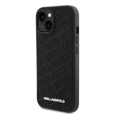 Karl Lagerfeld Apple iPhone 15 KARL LAGERFELD KLHCP15SPQKPMK Hátlap - Fekete tok és táska