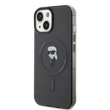 Karl Lagerfeld Apple iPhone 15 KARL LAGERFELD KLHMP15SHFCKNOK Magsafe IML Hátlap - Fekete tok és táska