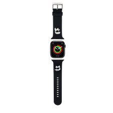 Karl Lagerfeld Apple iWatch Karl Lagerfeld KLAWMSLKCNK 38/40/41mm óraszíj - Fekete okosóra kellék