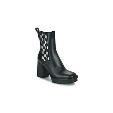 Karl Lagerfeld Bokacsizmák VOYAGE VI Monogram Gore Boot Fekete 40 női csizma, bakancs