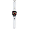 Karl Lagerfeld CG MOBILE KARL LAGERFELD KARL AND CHOUPETTE HEAD NFT pótszíj (egyedi méret, kicsi, szilikon, fém csat) FEHÉR Apple Watch Series 5 40mm / Watch Series 4 40mm / Watch Series 3 38mm (KLAWMSLKCNH) ( )