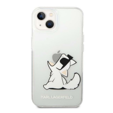 Karl Lagerfeld Choupette Eat hátlap tok Apple iPhone 14 Plus, átlátszó tok és táska