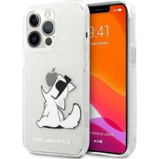 Karl Lagerfeld Choupette Eat hátlap tok Apple iPhone 14 Pro, átlátszó (KLD1022) tok és táska