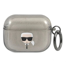 Karl Lagerfeld Glitter Karl Fejtoka Airpods Pro Black-Hoz fülhallgató, fejhallgató tok