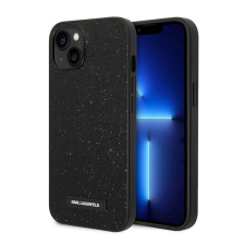 Karl Lagerfeld Glitter Plaque Apple iPhone 14 Plus hátlap tok, fekete tok és táska