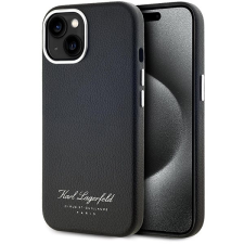Karl Lagerfeld Grained PU Hotel RSG iPhone 15 Black tok tok és táska