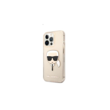 Karl Lagerfeld Head Full Glitter szilikon hátlap tok Apple iPhone 13 Pro, arany tok és táska