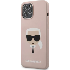 Karl Lagerfeld Head Silicone hátlap tok Apple iPhone 12 Pro Max, rózsaszín (KLD362PNK) tok és táska