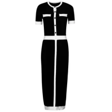 Karl Lagerfeld Hosszú ruhák CLASSIC KNIT DRESS Fekete EU M