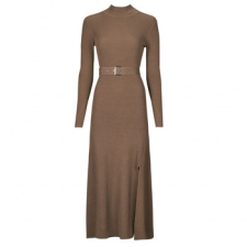 Karl Lagerfeld Hosszú ruhák LSLV BUCKLE BELT KNIT DRESS Bézs EU M női ruha