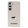 Karl Lagerfeld Ikonik Choupette Samsung Galaxy S23 szilikon tok, rózsaszín