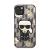 Karl Lagerfeld Ikonik Flower hátlap tok Apple iPhone 13 mini, szürke