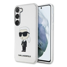 Karl Lagerfeld Ikonik Samsung Galaxy S23+, szilikon tok, átlátszó tok és táska
