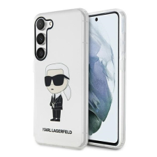 Karl Lagerfeld Ikonik Samsung Galaxy S23 szilikon tok, átlátszó tok és táska