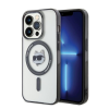 Karl Lagerfeld IML Choupette's Head MagSafe Apple iPhone 15 Pro hátlap tok, átlátszó