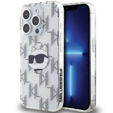 Karl Lagerfeld IML Choupette Head & Monogram tok iPhone 15 Pro - átlátszó tok és táska