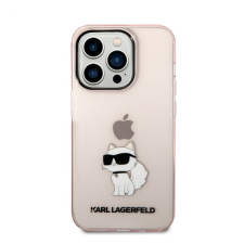 Karl Lagerfeld IML Choupette NFT hátlap tok Apple iPhone 14 Pro Max, rózsaszín tok és táska