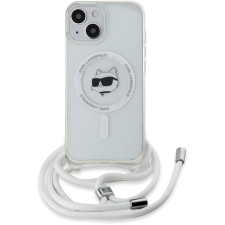 Karl Lagerfeld IML Crossbody Choupette Head MagSafe iPhone 15 átlátszó tok (KLHMP15SHCCHNT) tok és táska