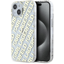 Karl Lagerfeld IML Electroplated Repeated Logo iPhone 15 Gold tok (KLHCP15SHKFOEMD) tok és táska