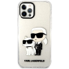 Karl Lagerfeld IML Glitter Karl and Choupette NFT iPhone 12/12 Pro átlátszó hátlap tok