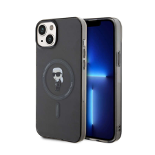 Karl Lagerfeld IML Ikonik MagSafe - telefontok iPhone 15 Plus fekete tok és táska