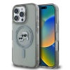 Karl Lagerfeld IML K&amp;CH Heads Metal Frame MagSafe tok iPhone 16 Pro Max készülékhez fekete