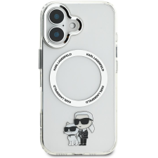 Karl Lagerfeld IML Karl and Choupette MagSafe iPhone 16 átlátszó tok (KLHMP16SHNKCIT) tok és táska