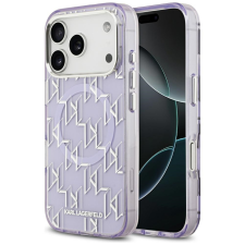 Karl Lagerfeld IML KL Monogram iPhone 17 Pro MagSafe kompatibilis hátlap tok, lila tok és táska
