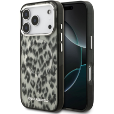 Karl Lagerfeld IML Leopard MagSafe hátlapi tok, iPhone 17 Pro modellhez, Brown (KLHMP17LHDLEOICW) tok és táska