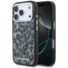 Karl Lagerfeld IML Leopard Pattern Apple iPhone 17 Pro MagSafe kompatibilis hátlap tok, leopárd minta, fekete