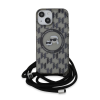 Karl Lagerfeld IML Monogram Crossbody K&amp;CH Heads MagSafe tok iPhone 15 készülékhez fekete