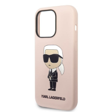 Karl Lagerfeld iPhone 14 Pro Max Szilikon Tok - Rózsaszín - MagSafe tok és táska