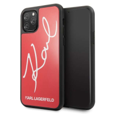 Karl Lagerfeld iPhone KLHCN58DLKSRE 11 Pro piros csillogó Hardcase Signature telefon tok telefontok tok és táska