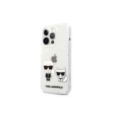 Karl Lagerfeld Karl and Choupette Apple iPhone 13 Pro Max Műanyag Tok - Átlátszó/Mintás tok és táska