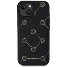 Karl Lagerfeld Karl Heads Pattern iPhone 15 MagSafe fekete PU tok (KLHMP15SPGKHPHK) tok és táska