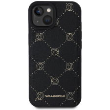 Karl Lagerfeld Karl Heads Pattern iPhone 15 MagSafe fekete PU tok (KLHMP15SPGKHPHK) tok és táska