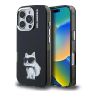 Karl Lagerfeld Karl Lagerfeld IML Aquarelle Choupette tok for iPhone 16 Pro készülékhez fekete