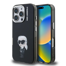Karl Lagerfeld Karl Lagerfeld IML Aquarelle Karl tok iPhone 16 Pro készülékhez fekete tok és táska