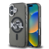 Karl Lagerfeld Karl Lagerfeld IML Glitter Karl and Choupette Sketch MagSafe tok iPhone 16 készülékhez fekete