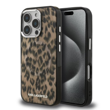 Karl Lagerfeld Karl Lagerfeld IML Leopard MagSafe tok iPhone 16 Pro készülékhez barna tok és táska